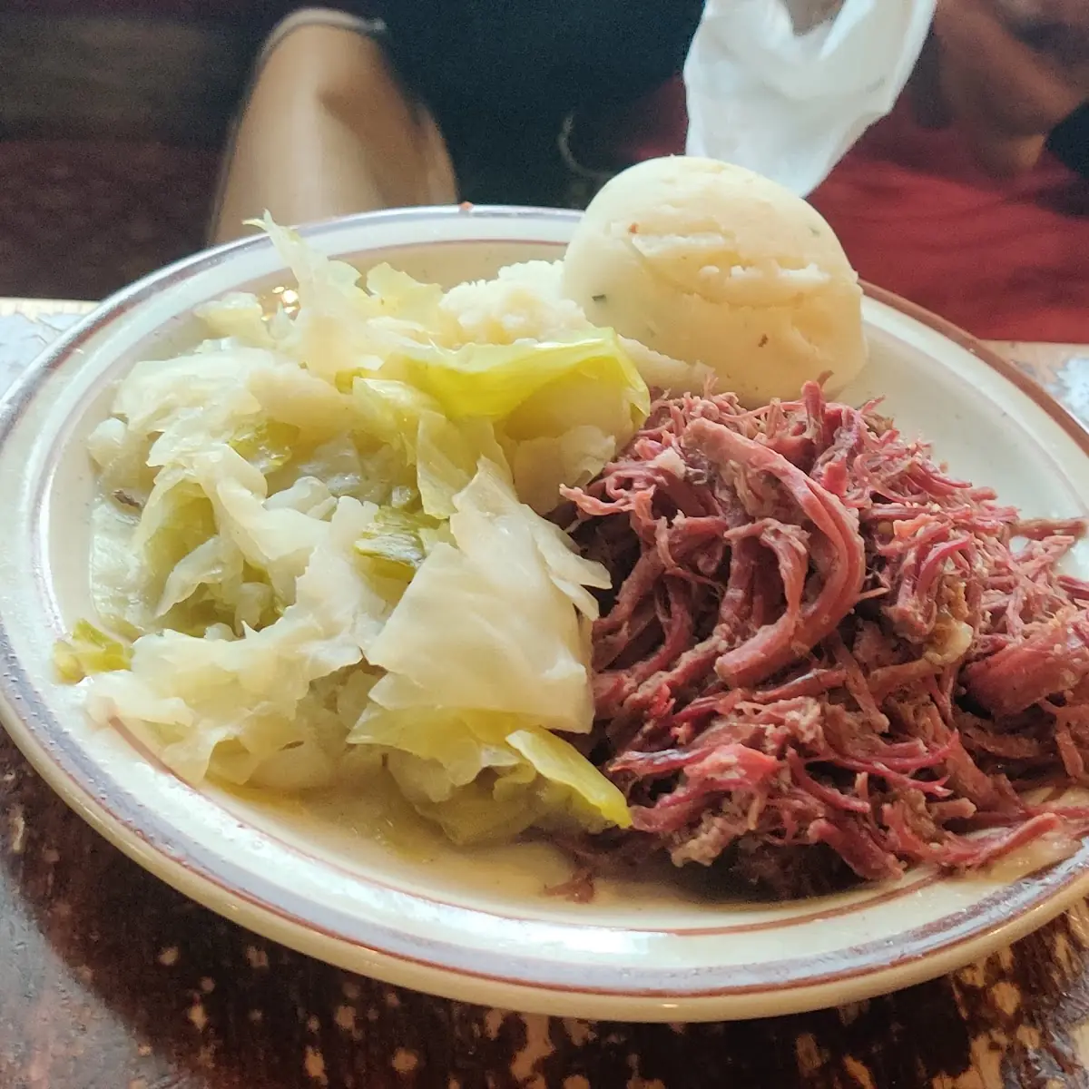 Corned Beef & Cabbage with Mashed Potatoes