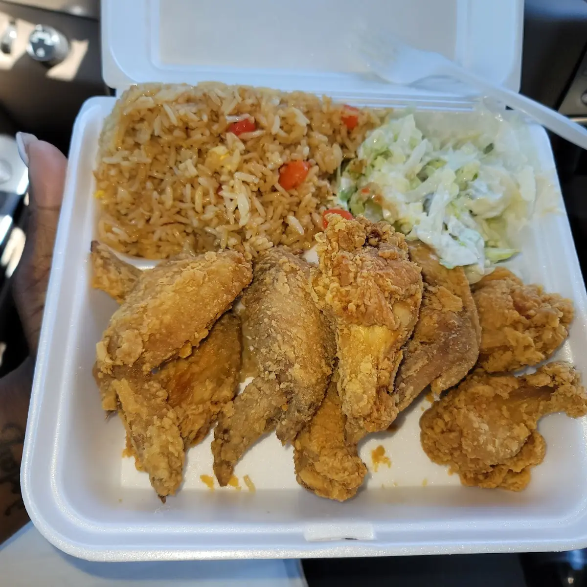 14 Piece Hot Wings and Double Combination Fried Rice