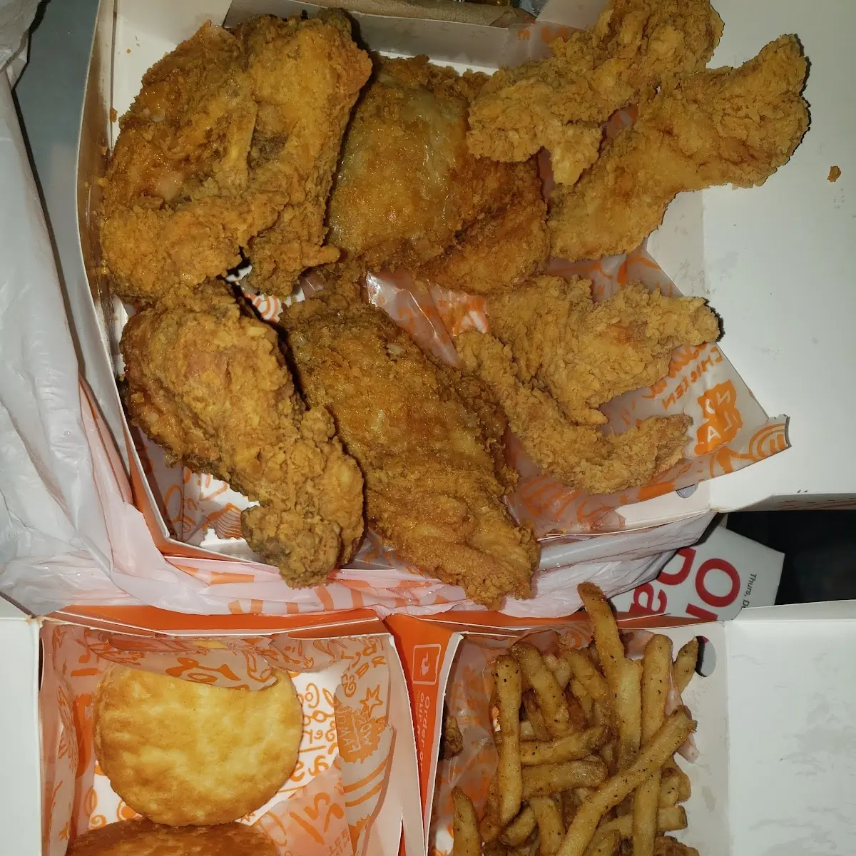 Fried Chicken and Fries