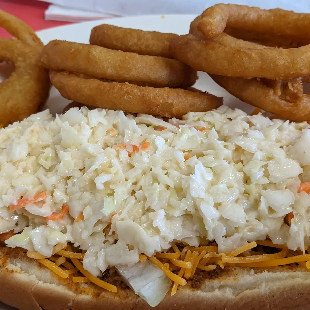 Foot Long w Onion Rings
