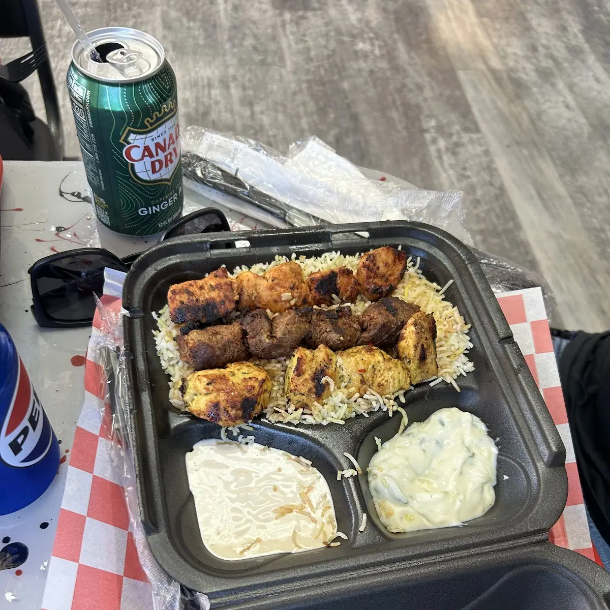 Mixed Grill over Rice