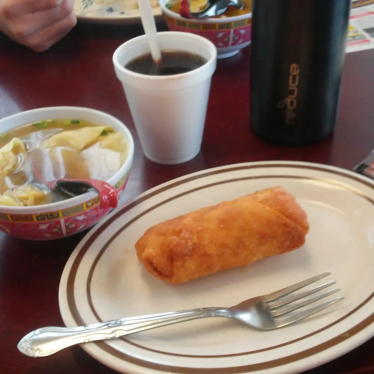 Egg Roll N Wonton Soup