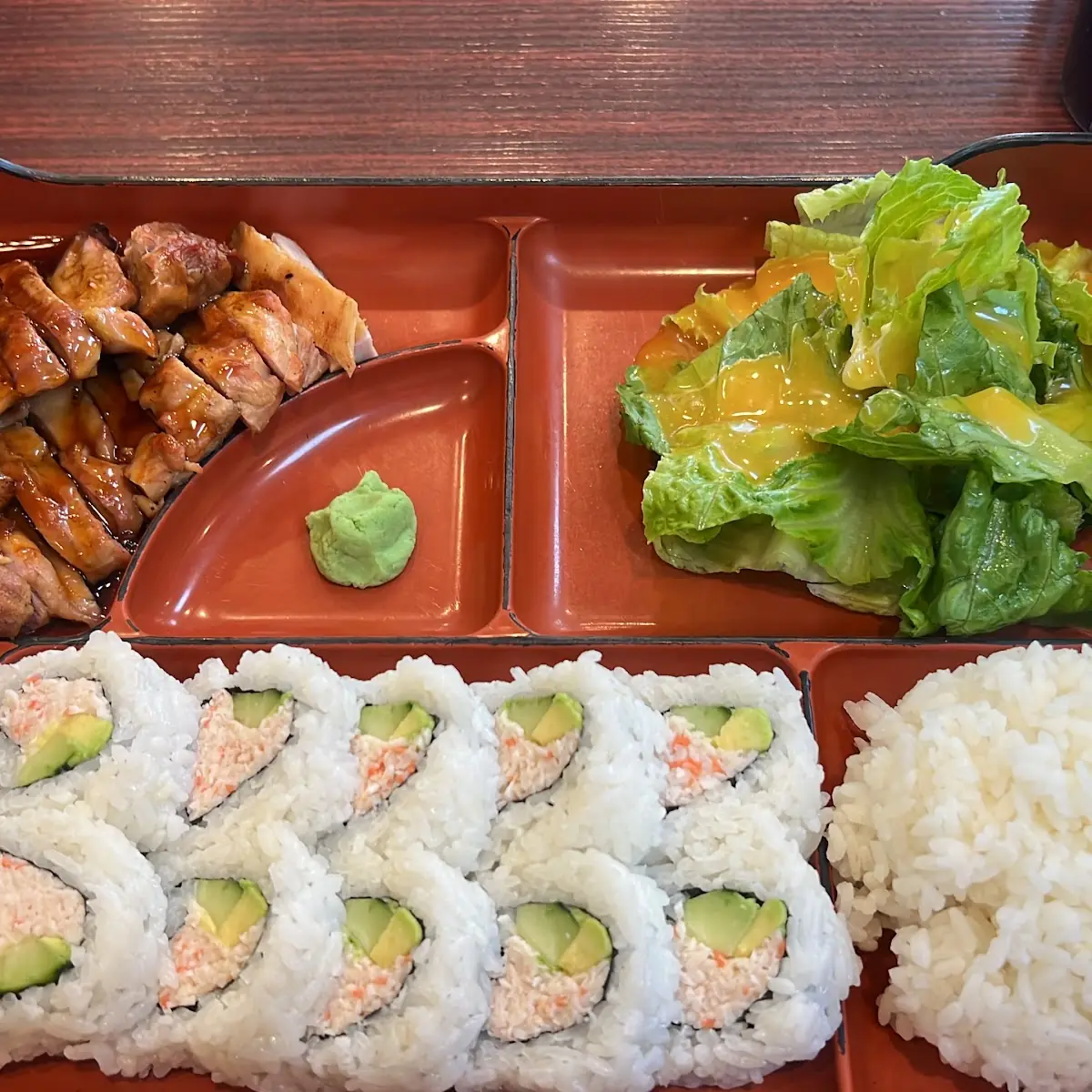 Bento Box with Chicken Teryaki