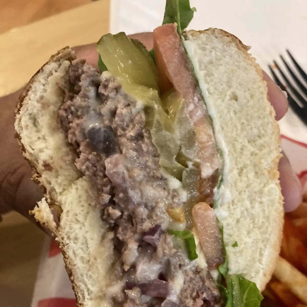 Cheeseburger with White Cheddar Cheese