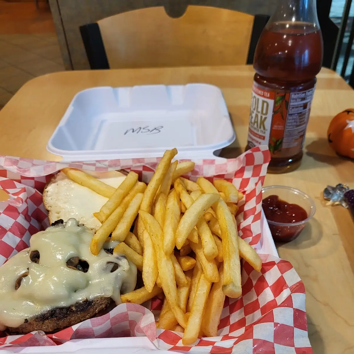 Mushroom Swiss Burger