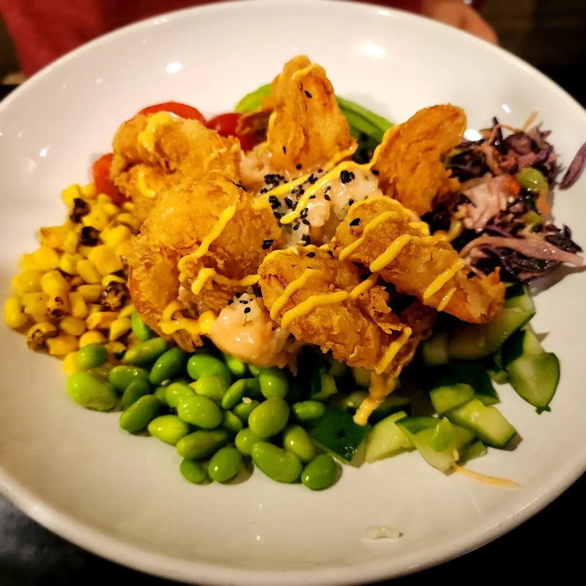 Crispy Shrimp Rice Bowl