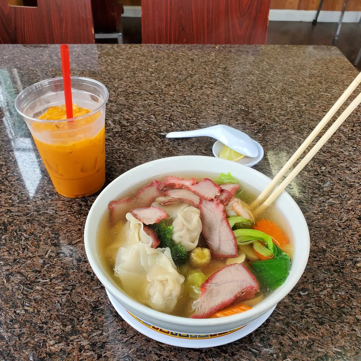 Wonton Soup & Tai Tea