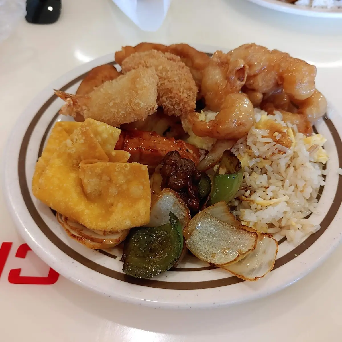 Coconut Shrimp Fried Rice Crab Rangoon