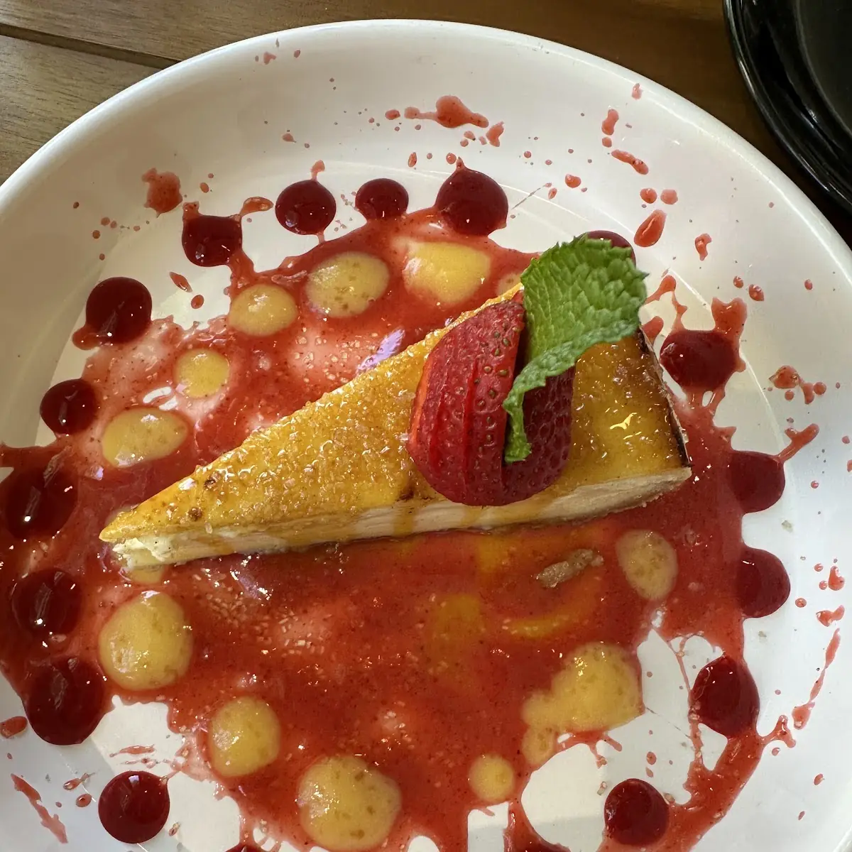 Creme Brûlée Cheesecake Slice