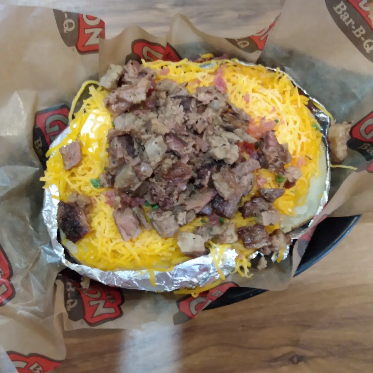 Loaded Brisket Baked Potato