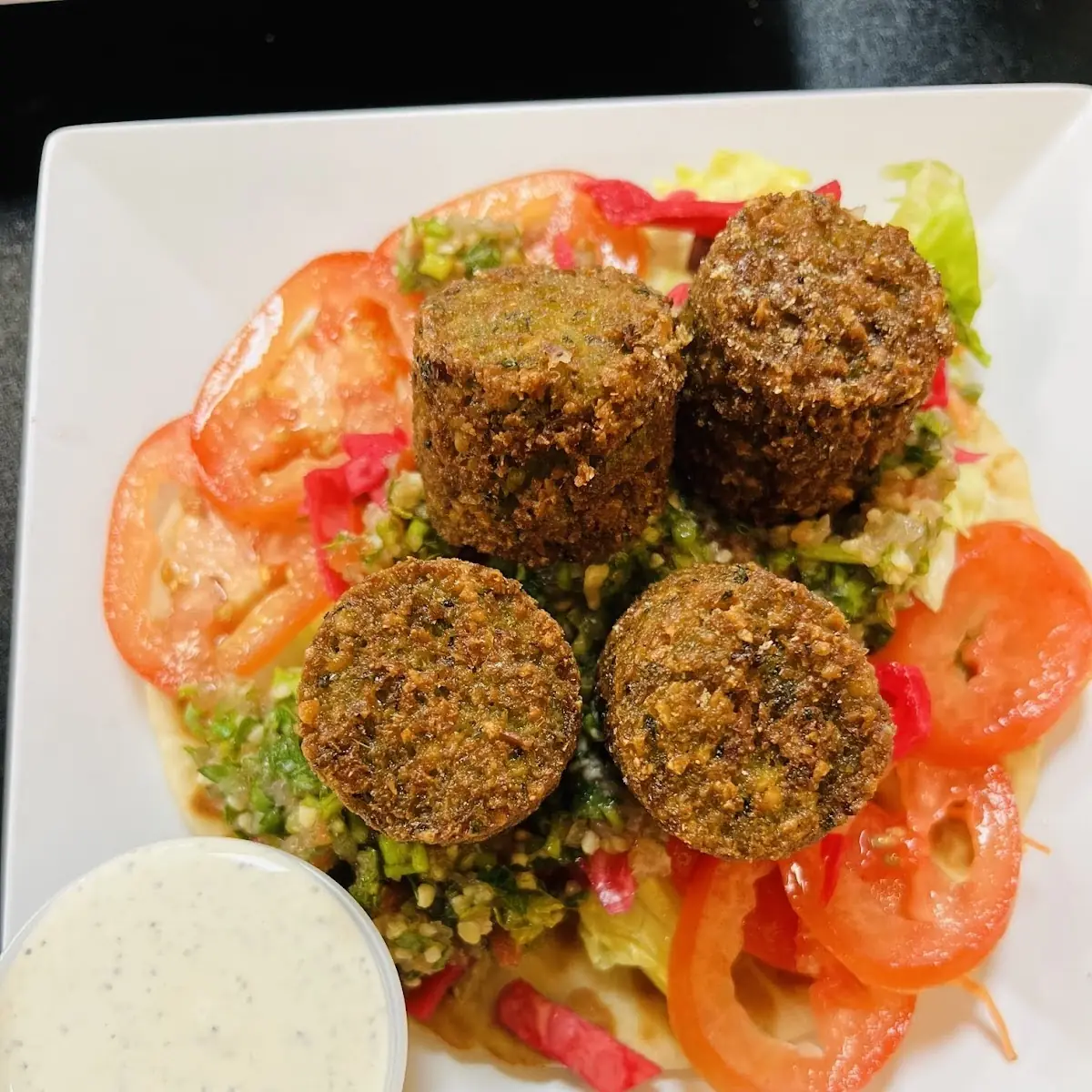 Falafel Sandwich Platter