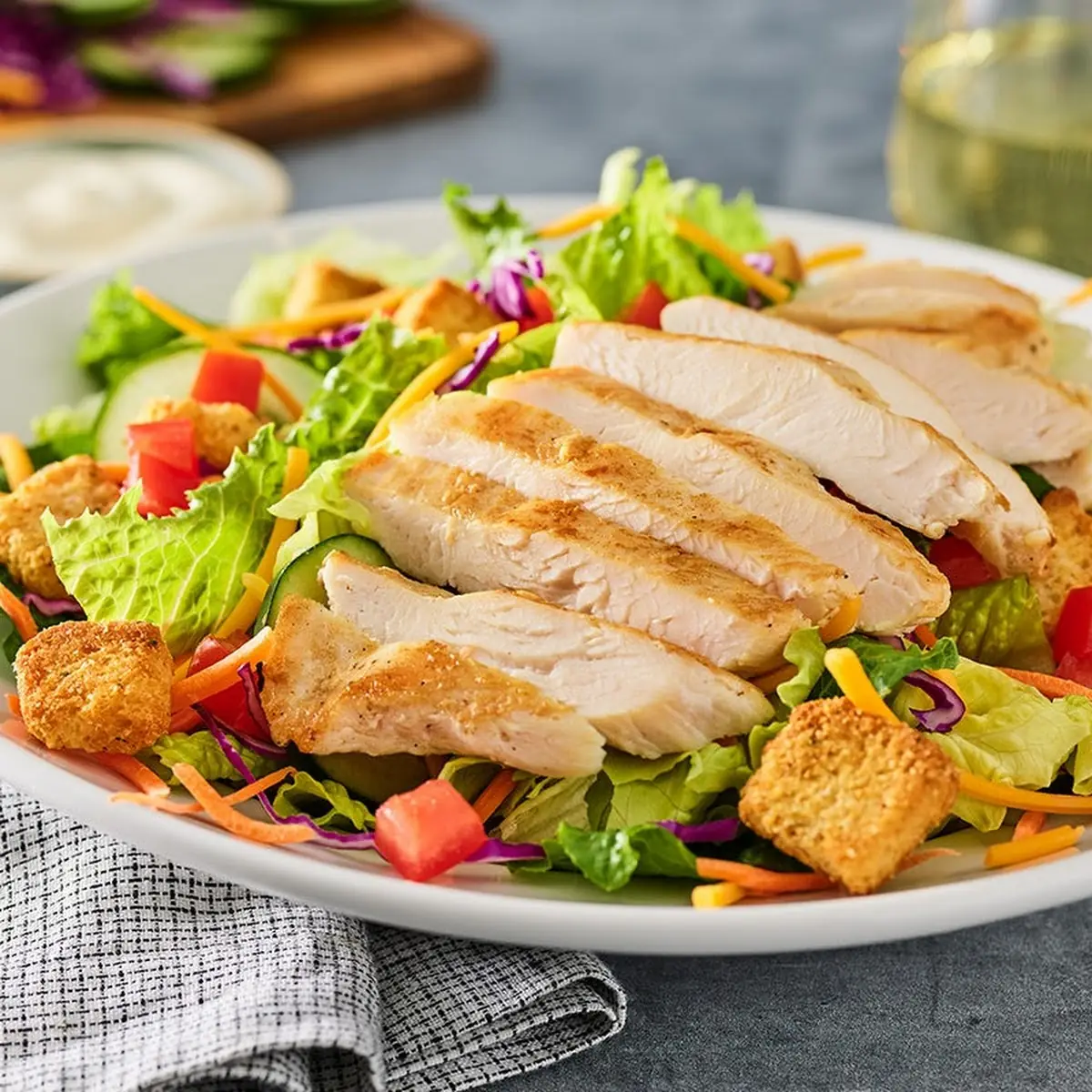 Crispy Chicken Tender Salad