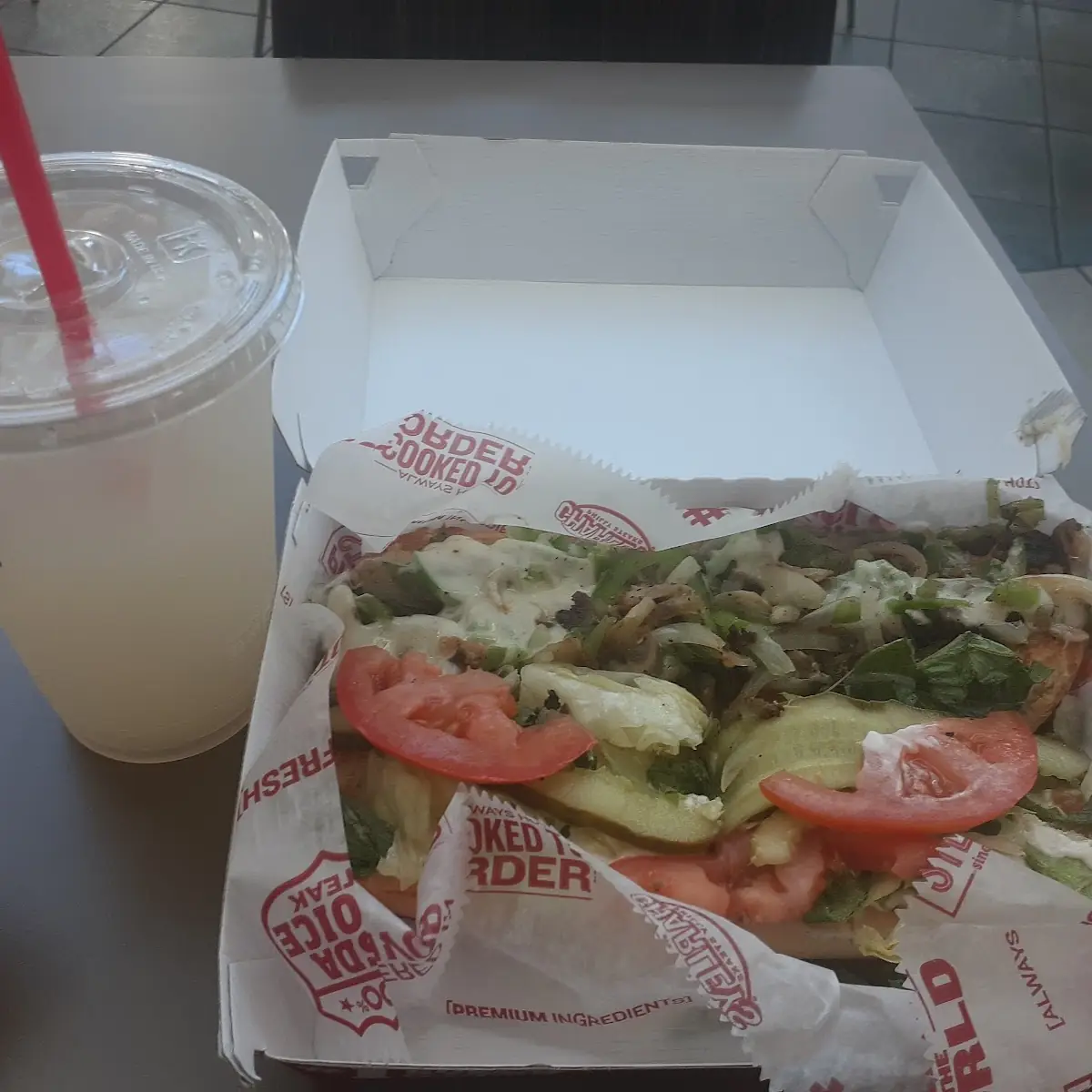 Hot Veggie Sandwich