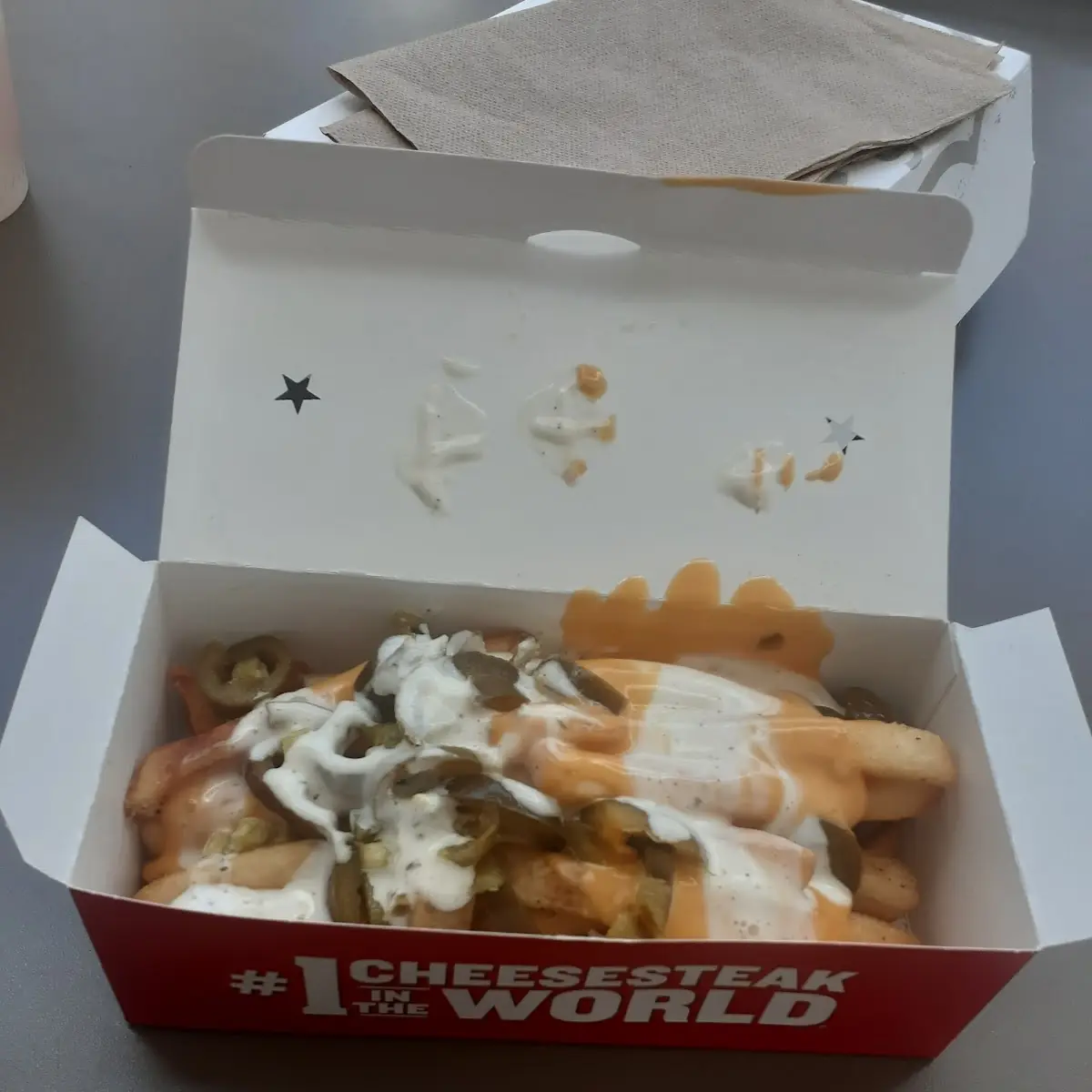 Loaded Fries with Cheese Sauce