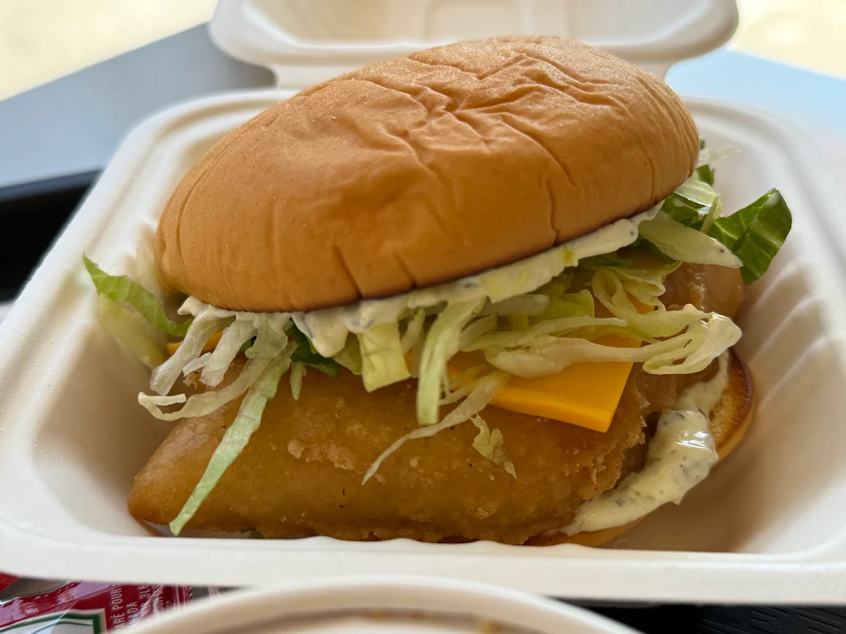 Fish Sando, Rosie’s Burgers - 8th Street