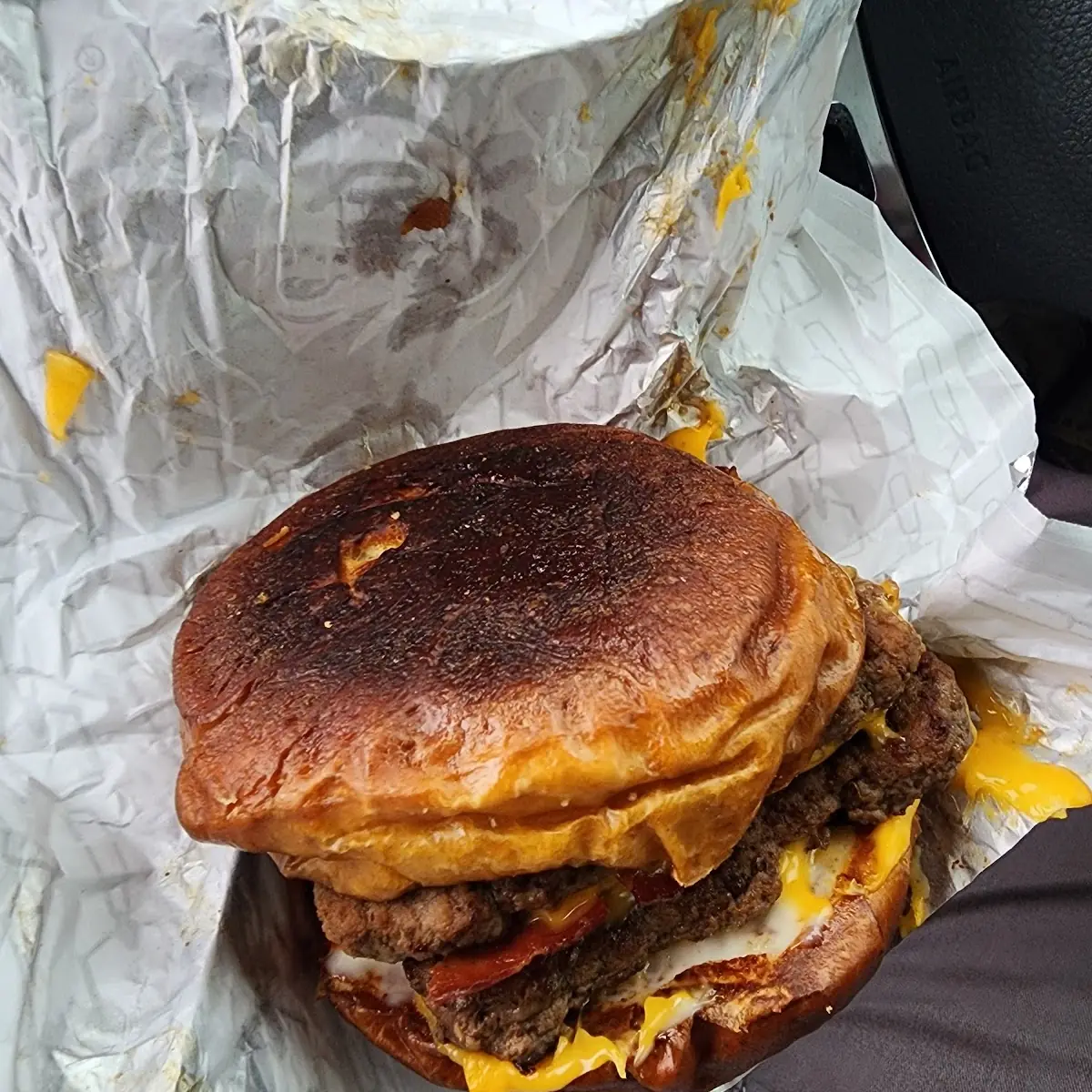 Pretzel Bacon Cheeseburger