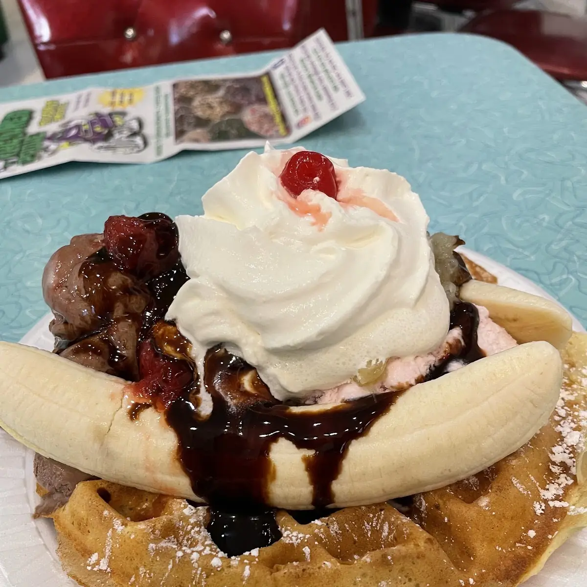 Vanilla Chocolate and Strawberry Ice Cream