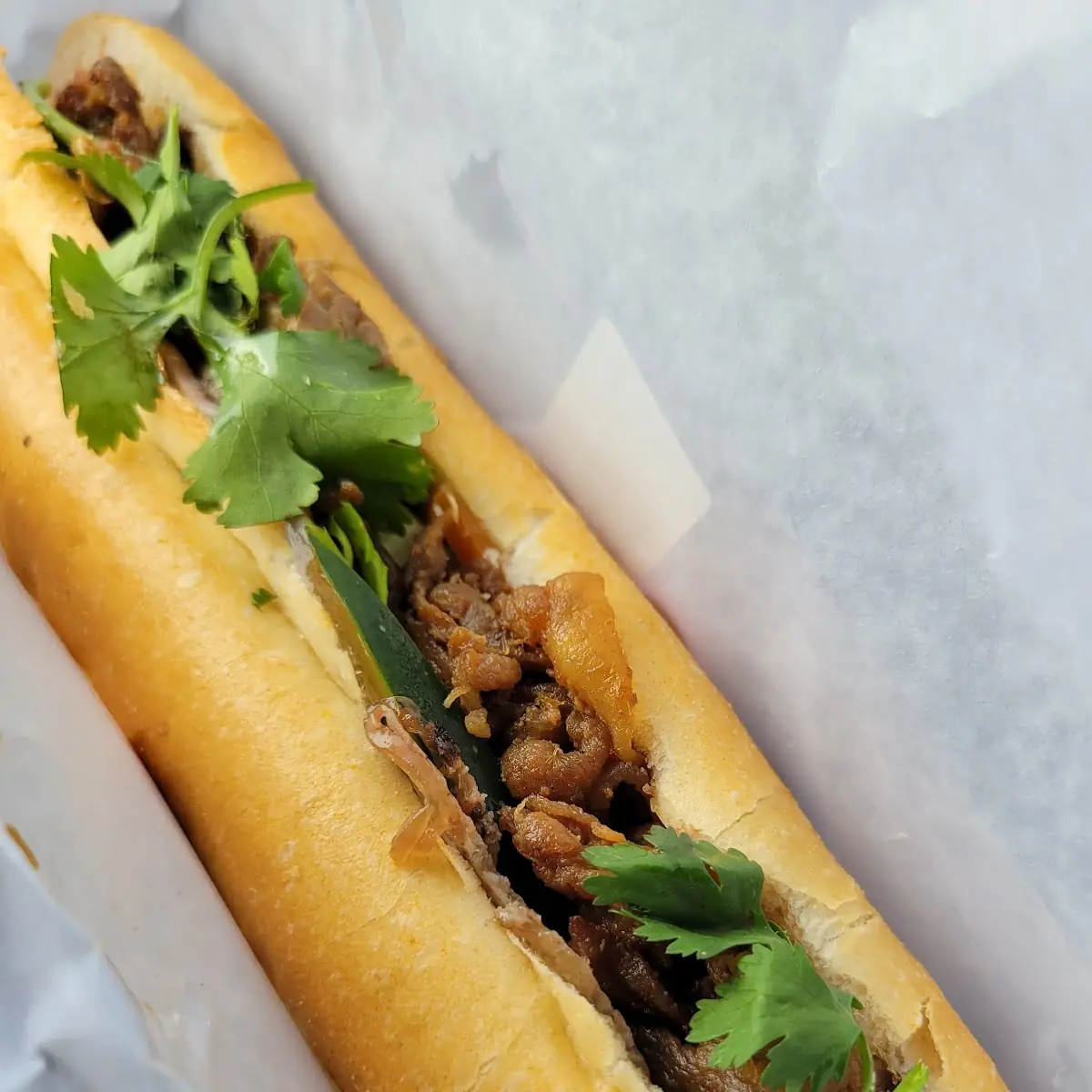 Pork and Crispy Pork Belly Bahn MI
