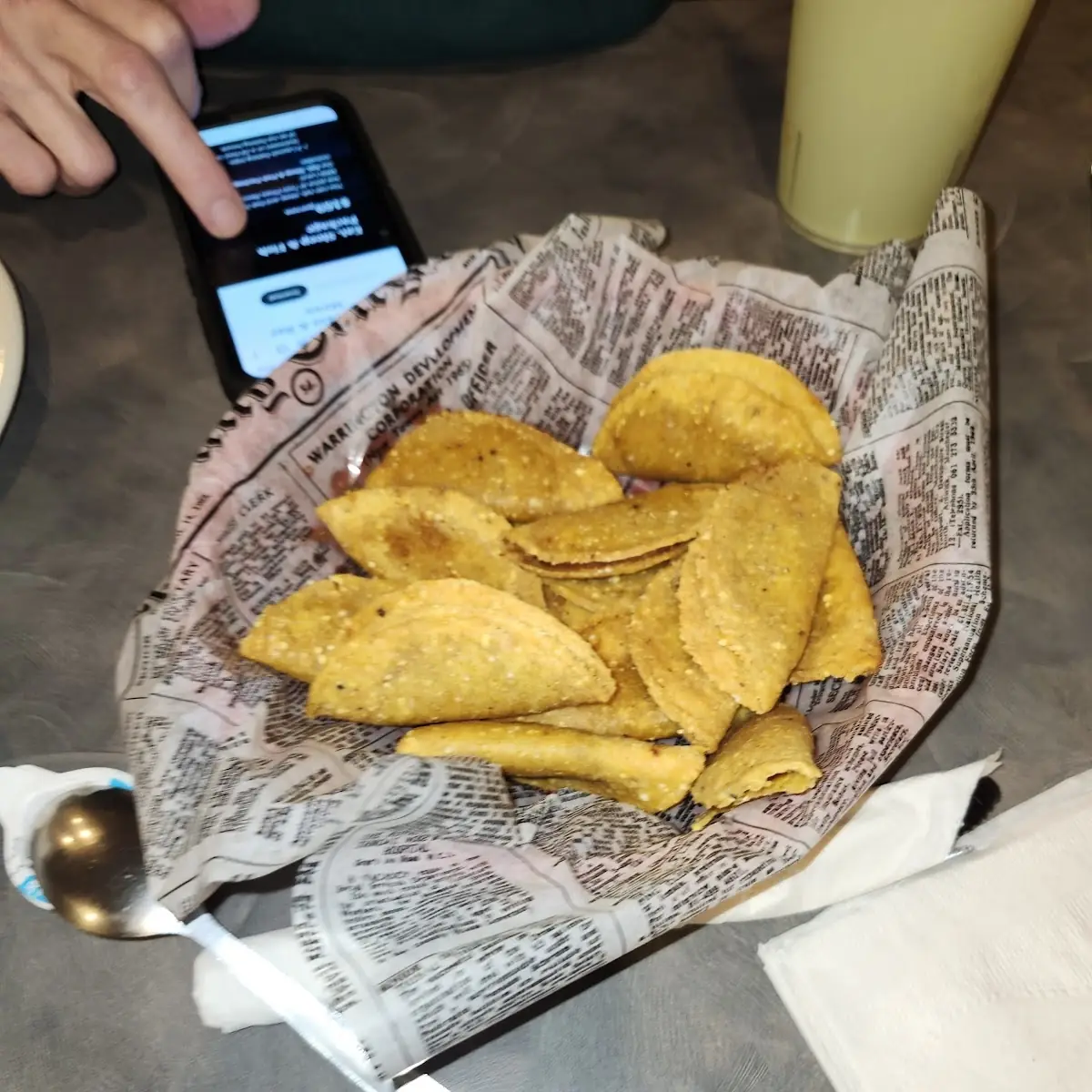 Mini Tacos Comes as an Appetizer Basket