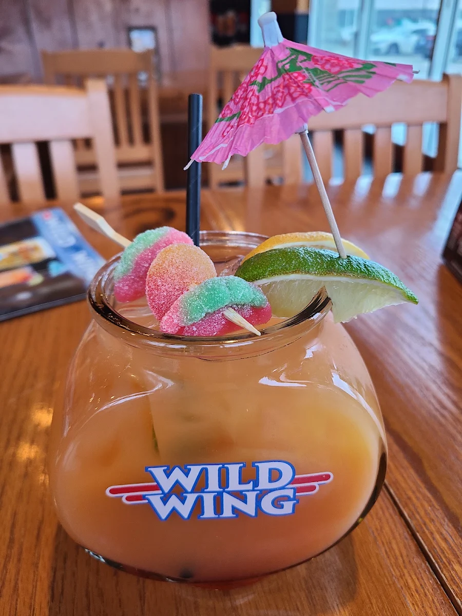 Tequila Sunrise Fish Bowl