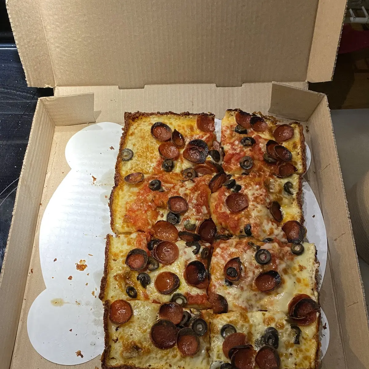 Square Pepperoni Pizza