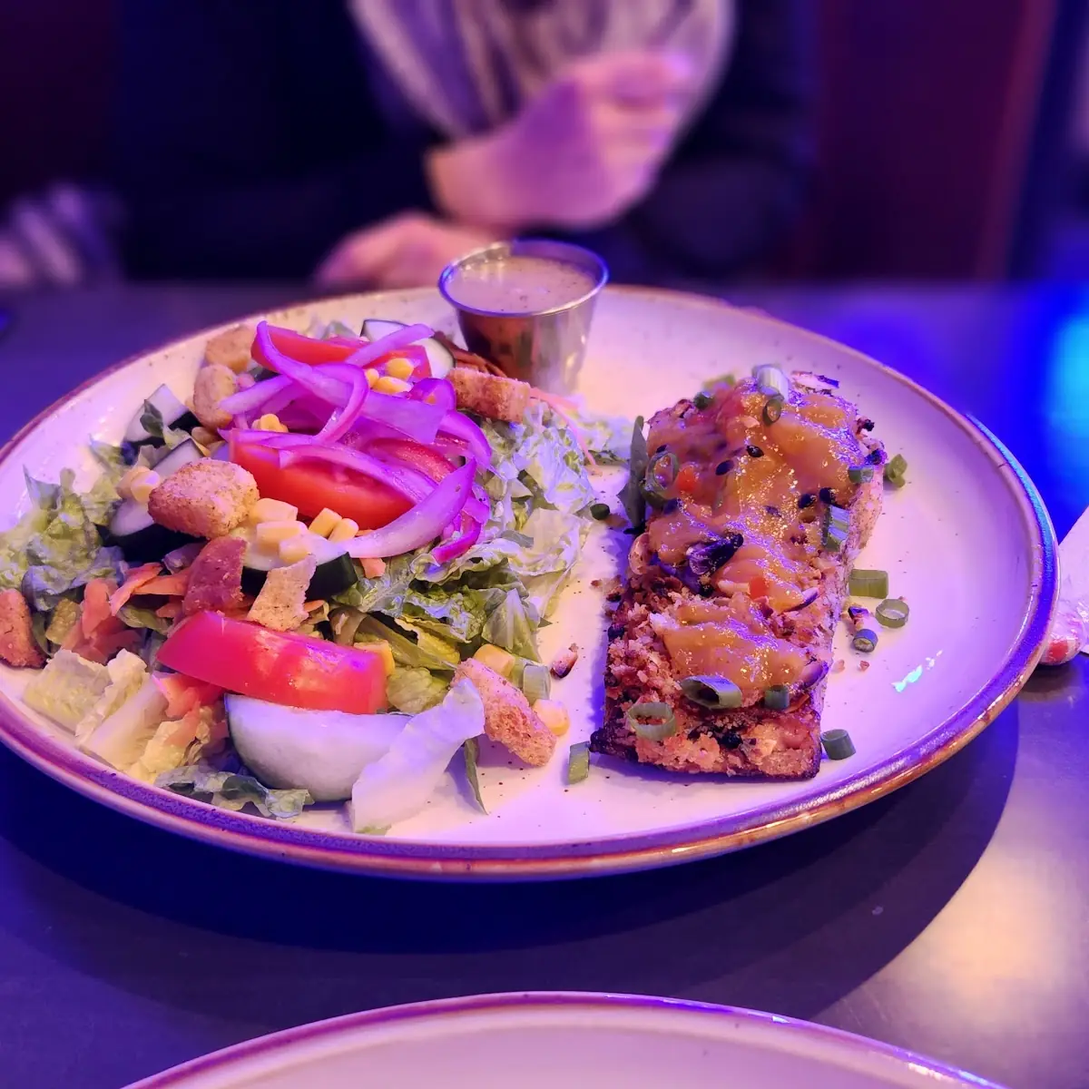 Salmon with Green House Salad