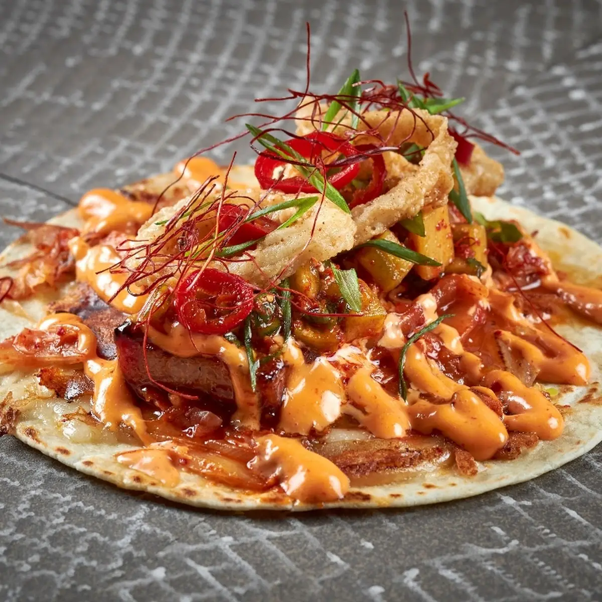 Squid Game Taco Korean BBQ Bacon