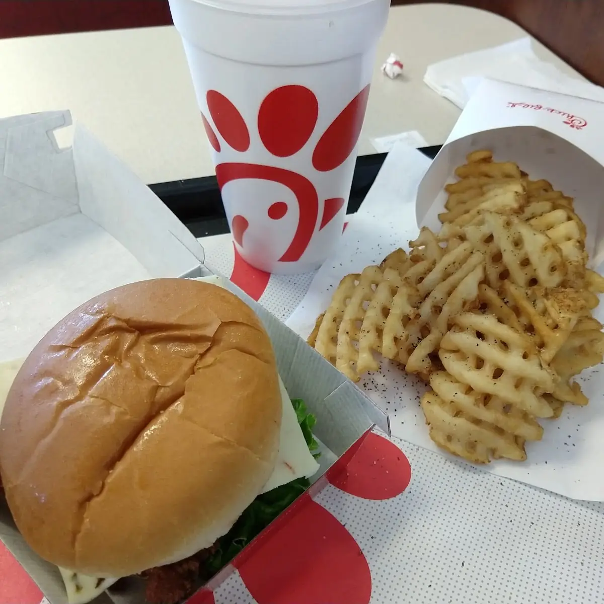 Spicy Deluxe Chicken Sandwich Meal