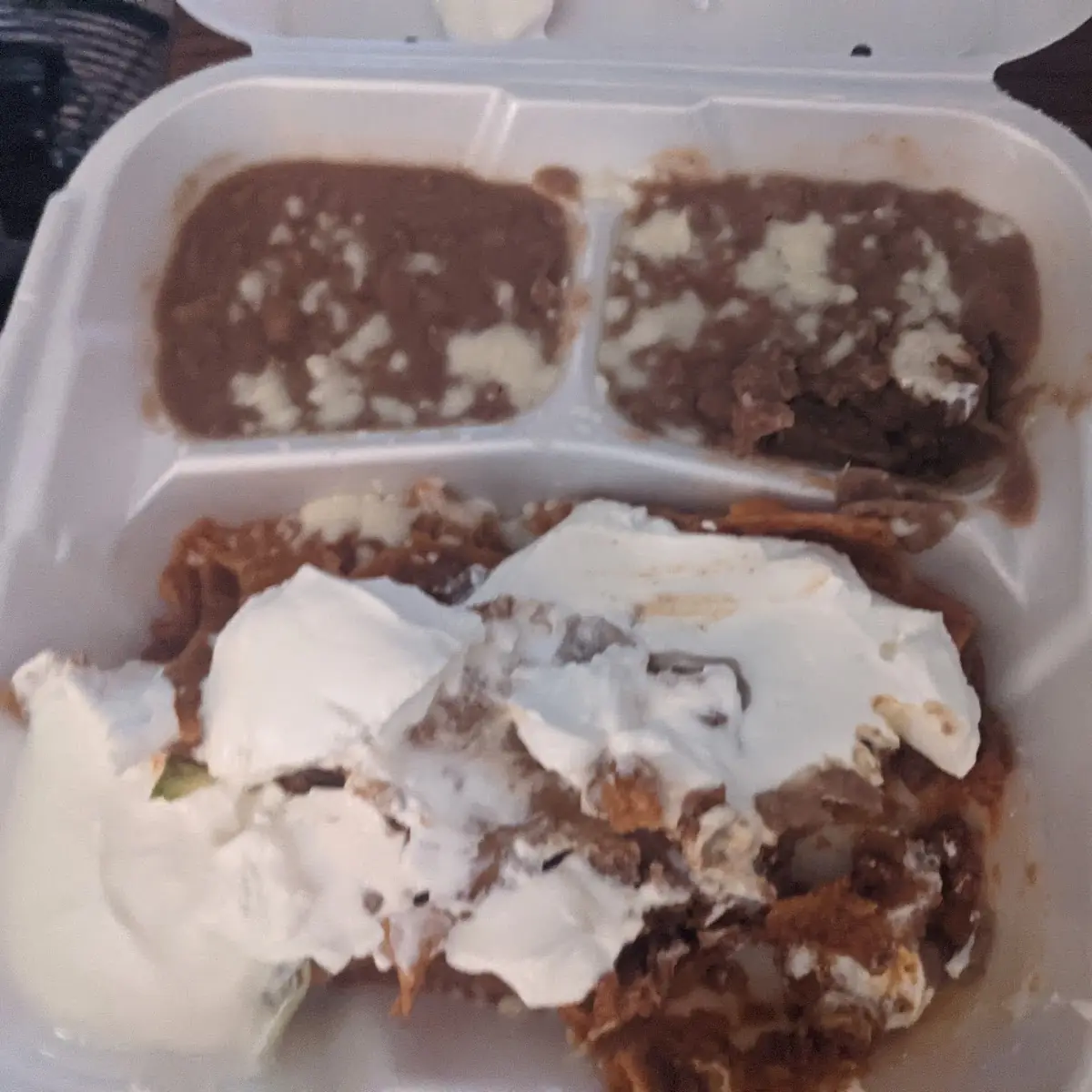 Chilaquiles with Sour Cream