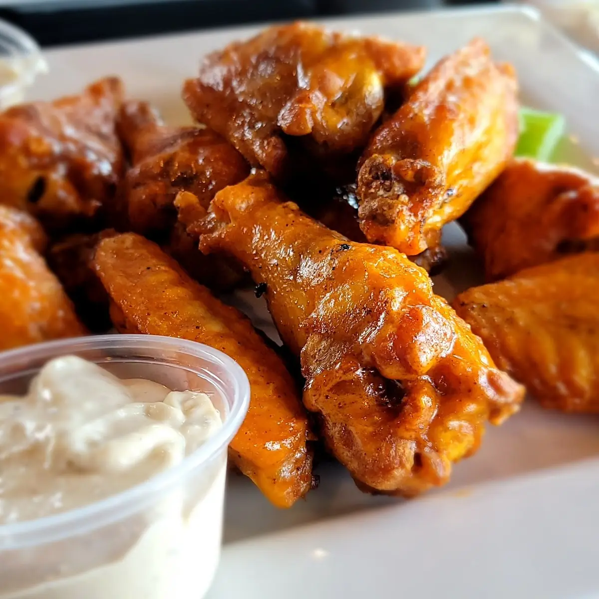 Chicken Wings with Celery and Ranch