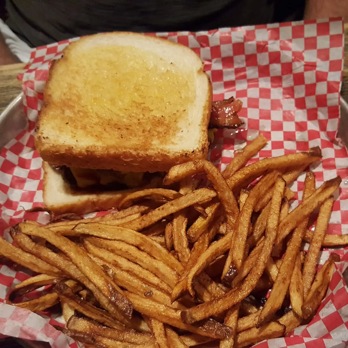 Burger on Texas Toast