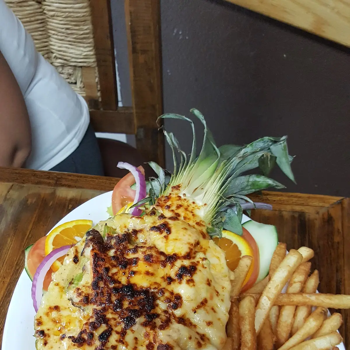 Piña Rellena Stuffed Seafood Pineapple