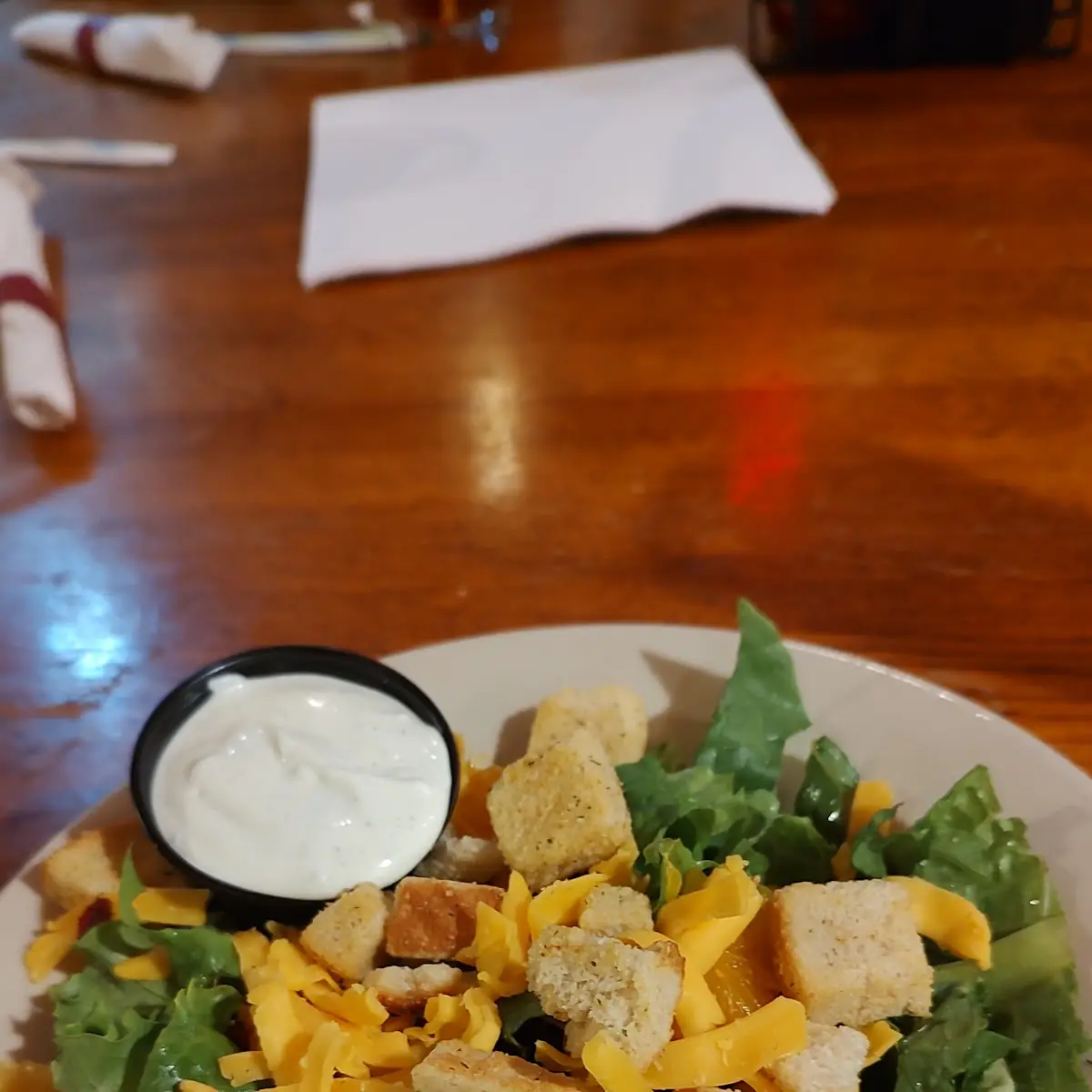 House Salad with Creamy Mango Dressing