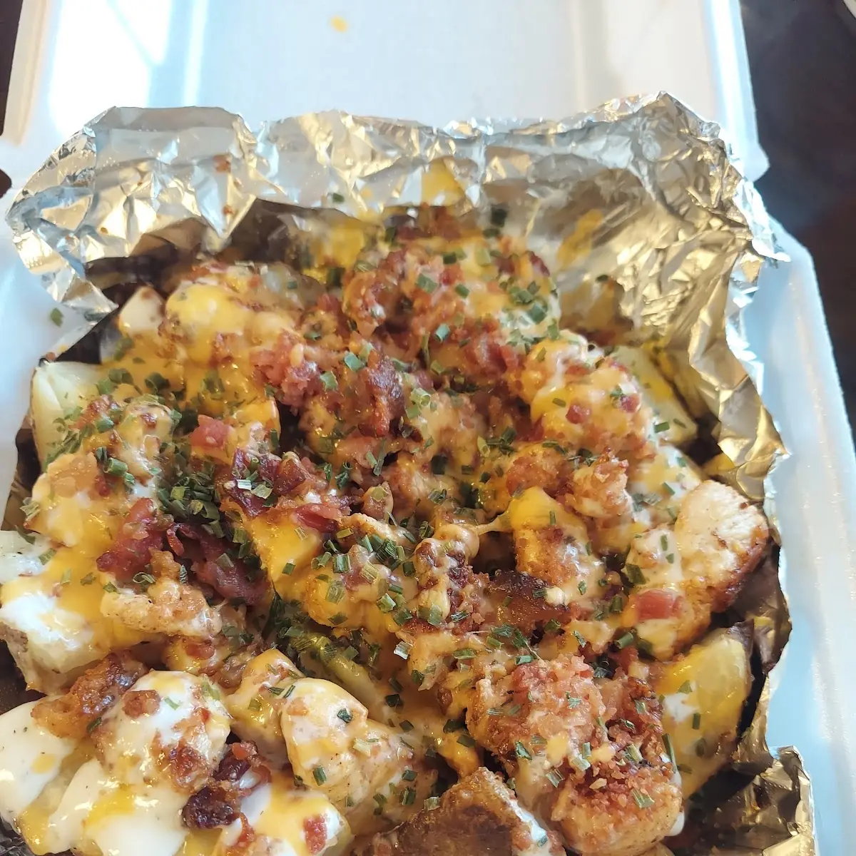 Chicken Bacon Ranch Loaded Baked Potato