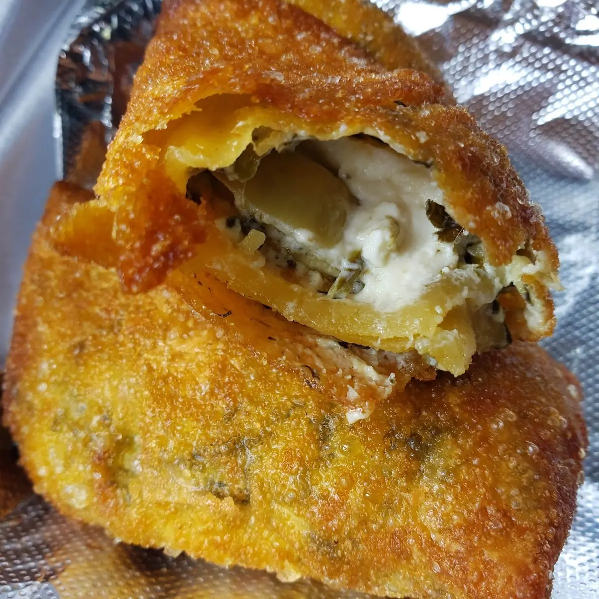 Spinach Artichoke Egg Rolls