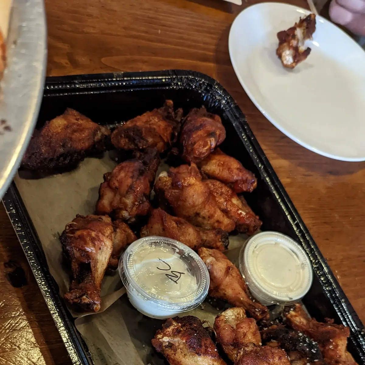 Barbecue and Garlic Parmesan Wings