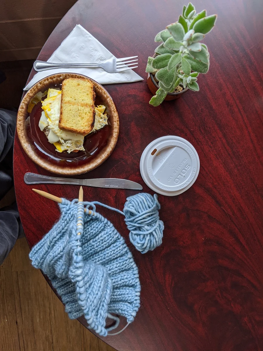 Keto Breakfast Sandwich and Tea