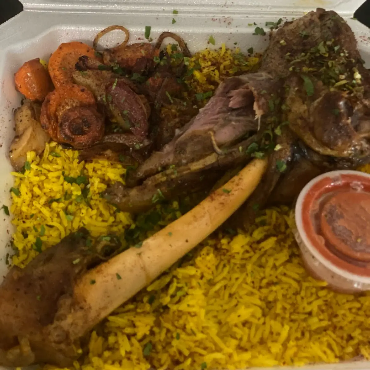Grilled Chicken with Yellow Rice