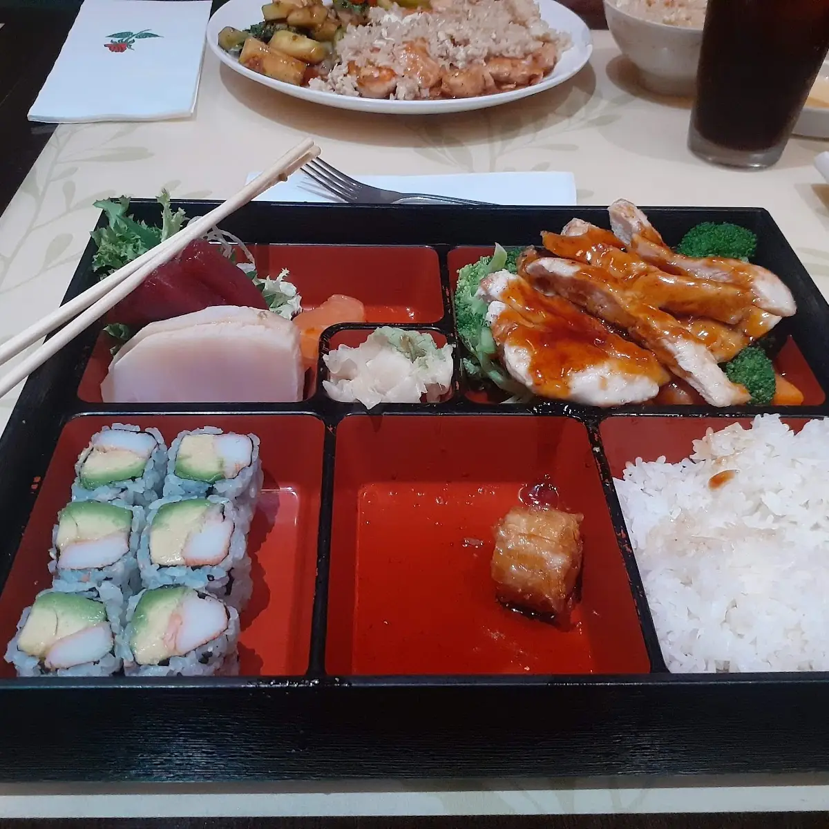 Chicken Teriyaki Bento Box Dinner