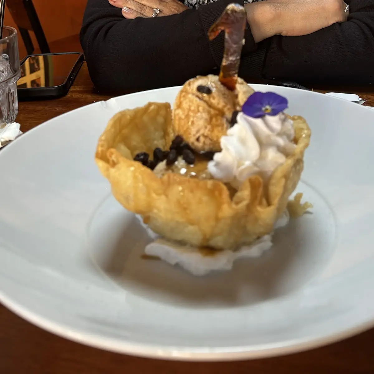 Bunuelo Ice Cream Sundae