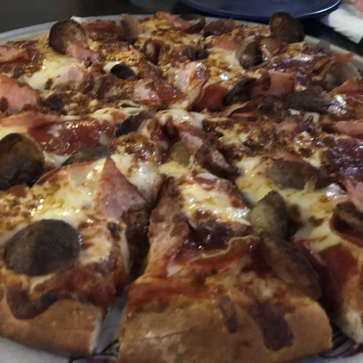 3-Meat Pizza with Canadian Bacon