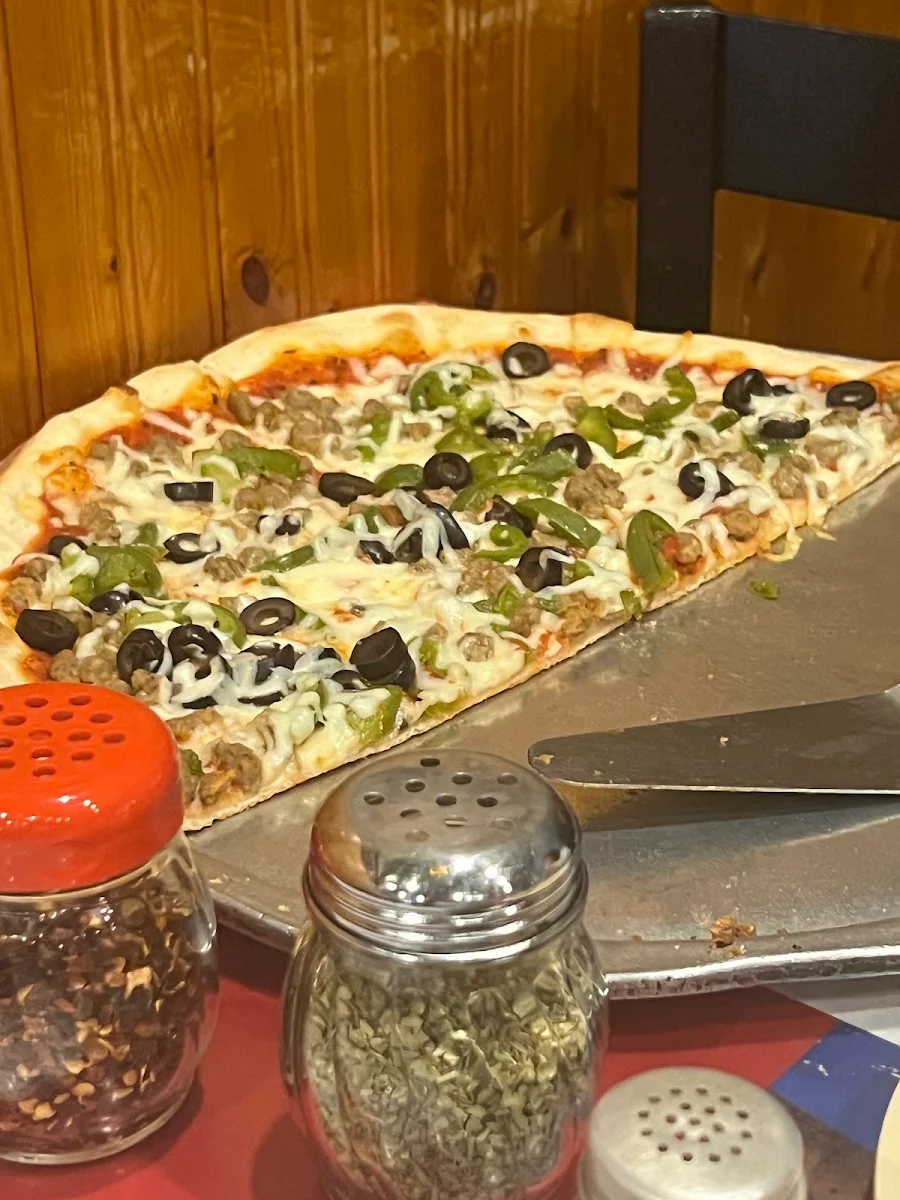 Sausage Green Pepper and Black Olive