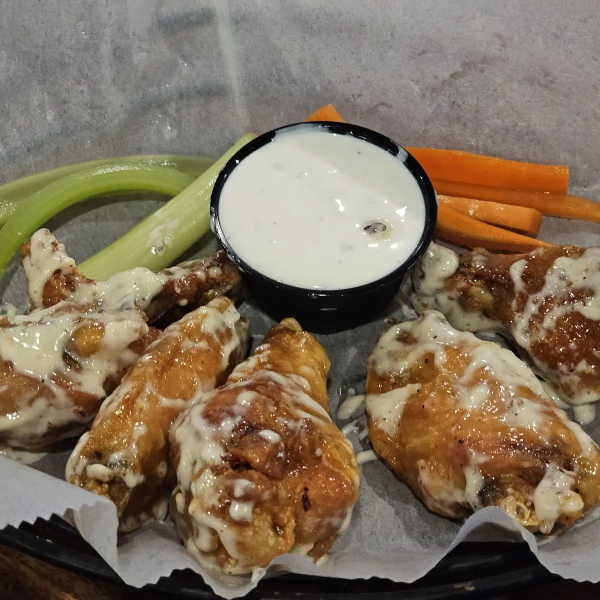 White BBQ Wings