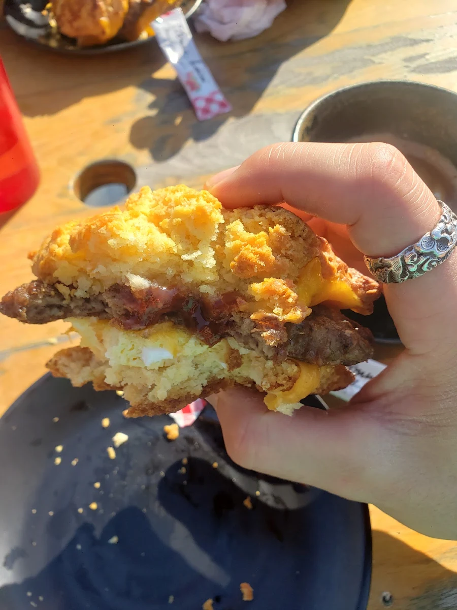 Biscuit Sausage Egg Sandwich