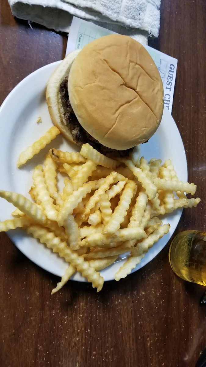 Double Hamburger and Fries