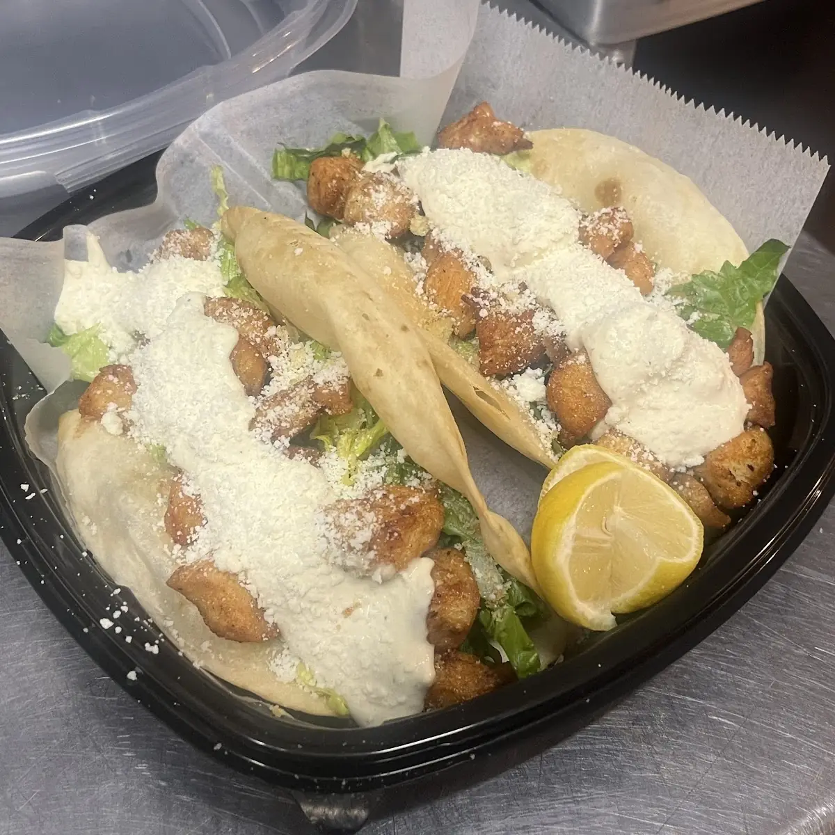 Caesar Chicken Tacos