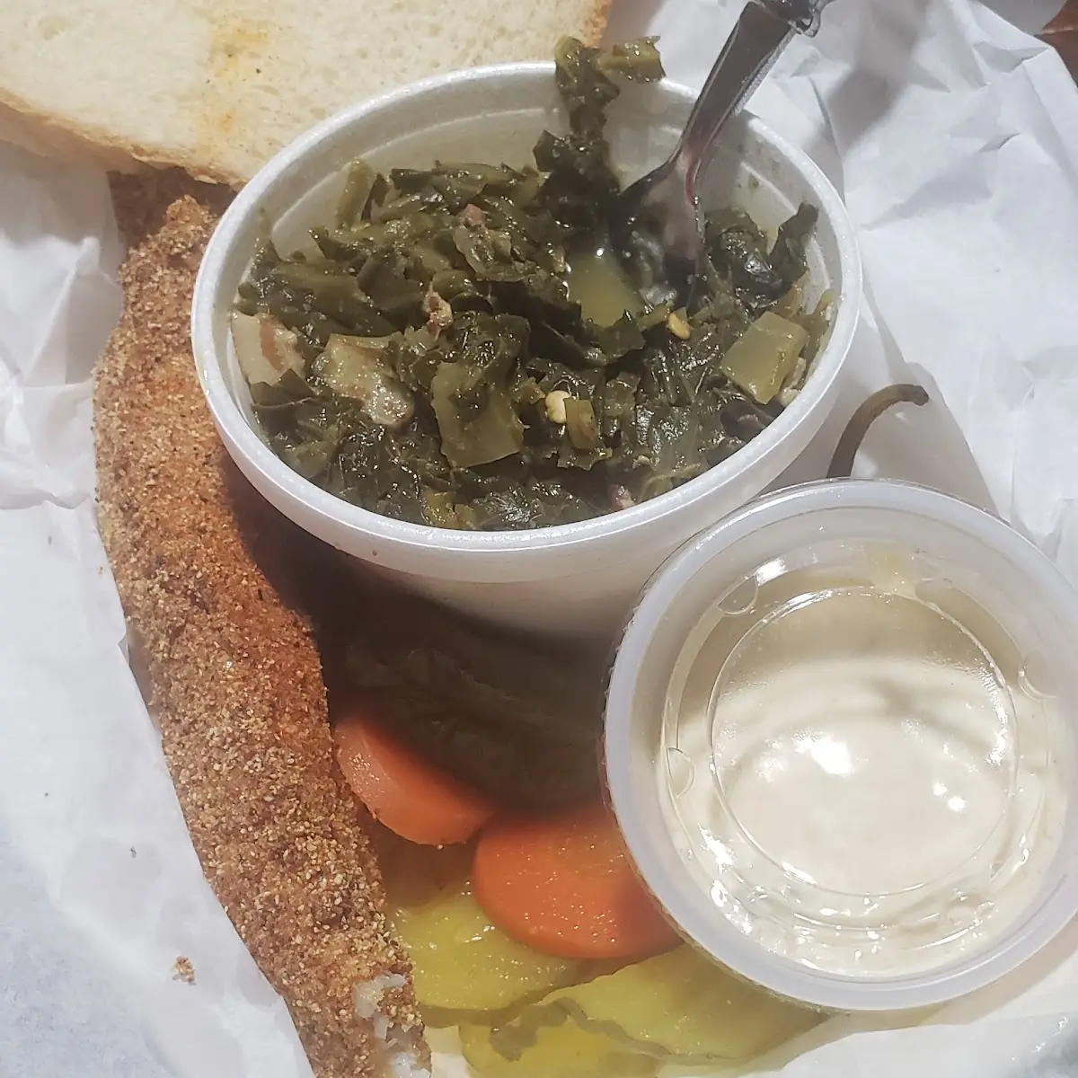 Fish Fillet and Greens