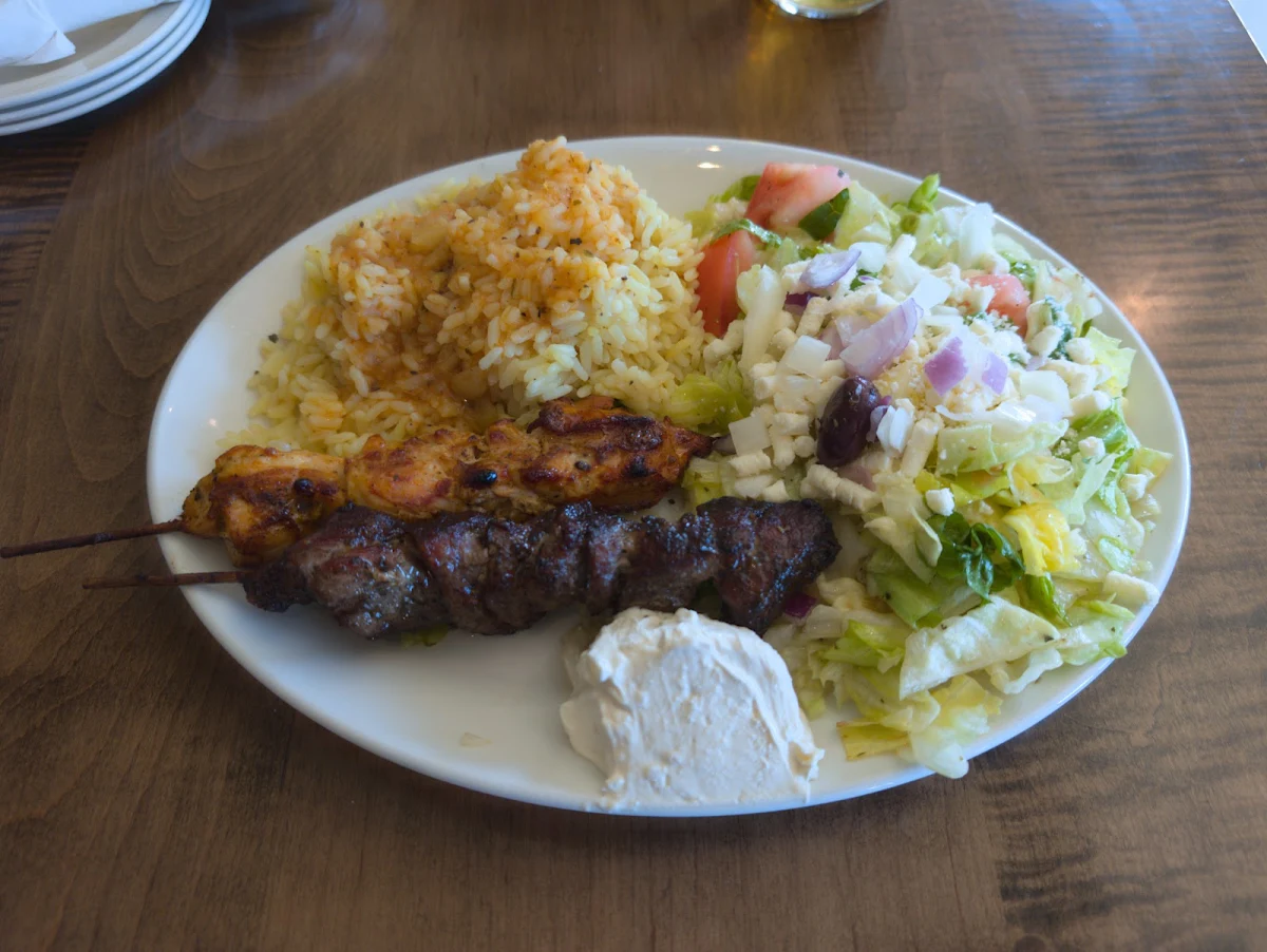 Chicken Souvlaki Platter