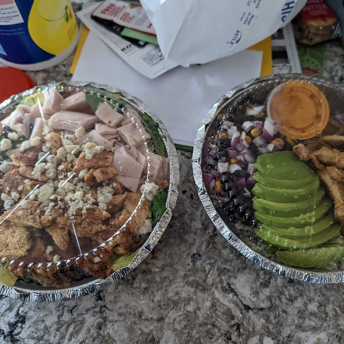 Cobb Salad and Chicken Bowl