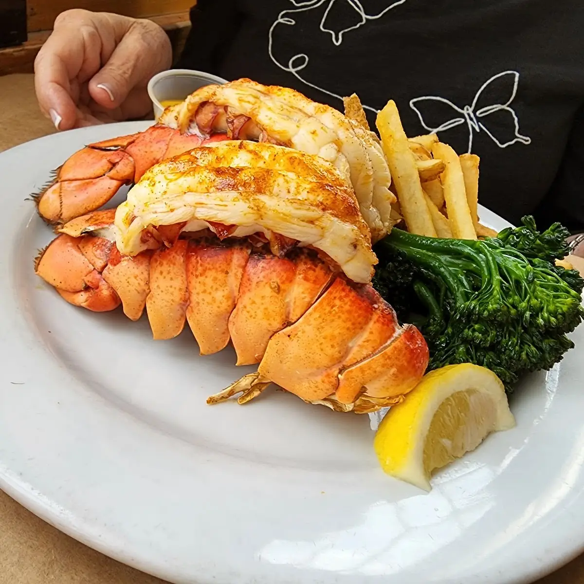 Lobster Tail with Crab Imperial